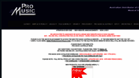 What Promusicaustralia.com website looked like in 2018 (5 years ago)