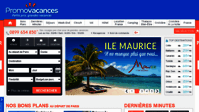 What Promovacances.fr website looked like in 2018 (5 years ago)