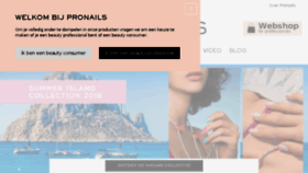 What Pronails.nl website looked like in 2018 (5 years ago)