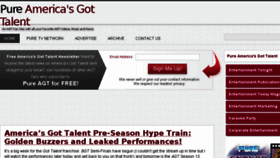 What Pureamericasgottalent.com website looked like in 2018 (5 years ago)