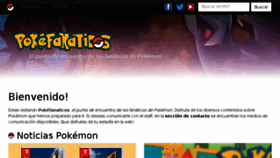 What Pokefanaticos.com website looked like in 2018 (5 years ago)