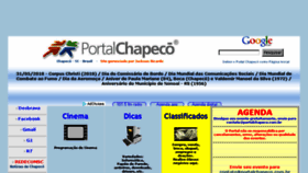 What Portalchapeco.com.br website looked like in 2018 (5 years ago)