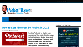 What Peterfitzer.com website looked like in 2018 (6 years ago)