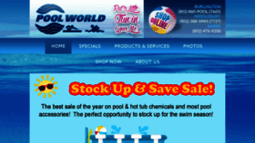 What Poolworld.com website looked like in 2018 (5 years ago)