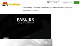 What Parlier.ca.us website looked like in 2018 (8 years ago)