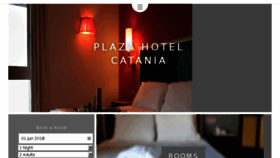 What Plazahotelcatania.it website looked like in 2018 (5 years ago)