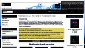 What Progrock.co.uk website looked like in 2018 (5 years ago)