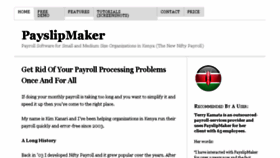 What Payslipmaker.com website looked like in 2018 (5 years ago)