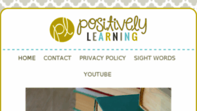 What Positivelylearningblog.com website looked like in 2018 (5 years ago)