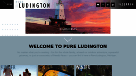 What Pureludington.com website looked like in 2018 (5 years ago)