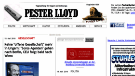 What Pesterlloyd.net website looked like in 2018 (5 years ago)