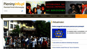 What Pieninyinfo.pl website looked like in 2018 (5 years ago)