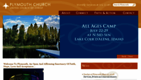 What Plymouthchurchseattle.org website looked like in 2018 (5 years ago)