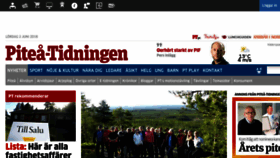 What Pitea-tidningen.se website looked like in 2018 (5 years ago)