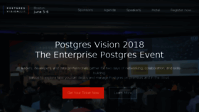 What Postgresvision.com website looked like in 2018 (7 years ago)