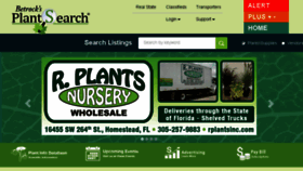 What Plantsearch.com website looked like in 2018 (5 years ago)