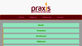 What Praxisworship.org.uk website looked like in 2018 (5 years ago)