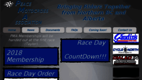 What Peacemotocrossassociation.com website looked like in 2018 (5 years ago)