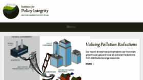 What Policyintegrity.org website looked like in 2018 (5 years ago)