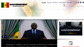 What Primature.sn website looked like in 2018 (7 years ago)