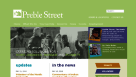 What Preblestreet.org website looked like in 2018 (6 years ago)