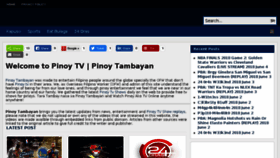 What Pinoytvph.net website looked like in 2018 (5 years ago)