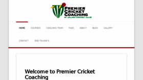 What Premiercricketcoaching.co.uk website looked like in 2018 (5 years ago)