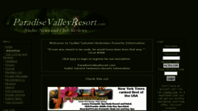What Paradisevalleyresort.com website looked like in 2018 (5 years ago)