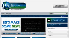 What Prnewschannel.com website looked like in 2018 (5 years ago)