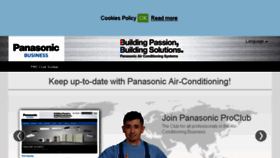 What Panasonicproclub.global website looked like in 2018 (5 years ago)