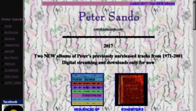 What Petersando.com website looked like in 2018 (5 years ago)