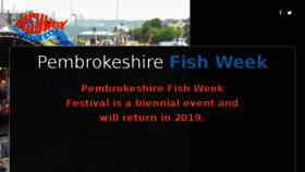 What Pembrokeshirefishweek.co.uk website looked like in 2018 (5 years ago)