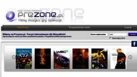 What Prezone.pl website looked like in 2018 (5 years ago)