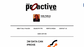 What Proactivereport.com website looked like in 2018 (5 years ago)