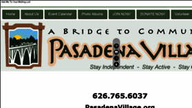 What Pasadenavillage.org website looked like in 2018 (5 years ago)
