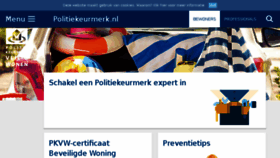 What Politiekeurmerk.nl website looked like in 2018 (5 years ago)