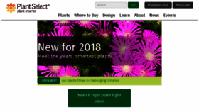 What Plantselect.org website looked like in 2018 (8 years ago)