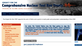 What Projectforthectbt.org website looked like in 2018 (5 years ago)
