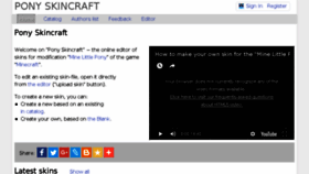 What Ponyskincraft.com website looked like in 2018 (5 years ago)