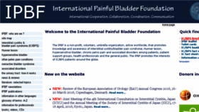 What Painful-bladder.org website looked like in 2018 (5 years ago)