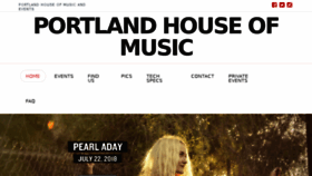 What Portlandhouseofmusic.com website looked like in 2018 (5 years ago)