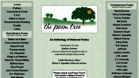 What Poemtree.com website looked like in 2018 (5 years ago)