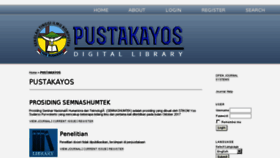 What Pustakayos.stikomyos.ac.id website looked like in 2018 (5 years ago)