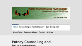 What Putneycounsellingandpsychotherapy.co.uk website looked like in 2018 (5 years ago)