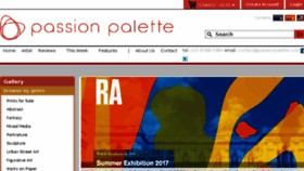 What Passionpalette.com website looked like in 2018 (5 years ago)