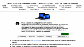 What Pcsupportassen.nl website looked like in 2018 (5 years ago)
