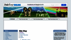 What Pinkfloydonline.com website looked like in 2018 (5 years ago)