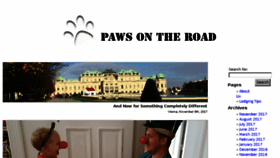 What Pawsontheroad.com website looked like in 2018 (5 years ago)