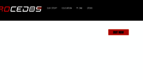 What Procedos.com website looked like in 2018 (6 years ago)