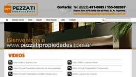 What Pezzatipropiedades.com.ar website looked like in 2018 (5 years ago)